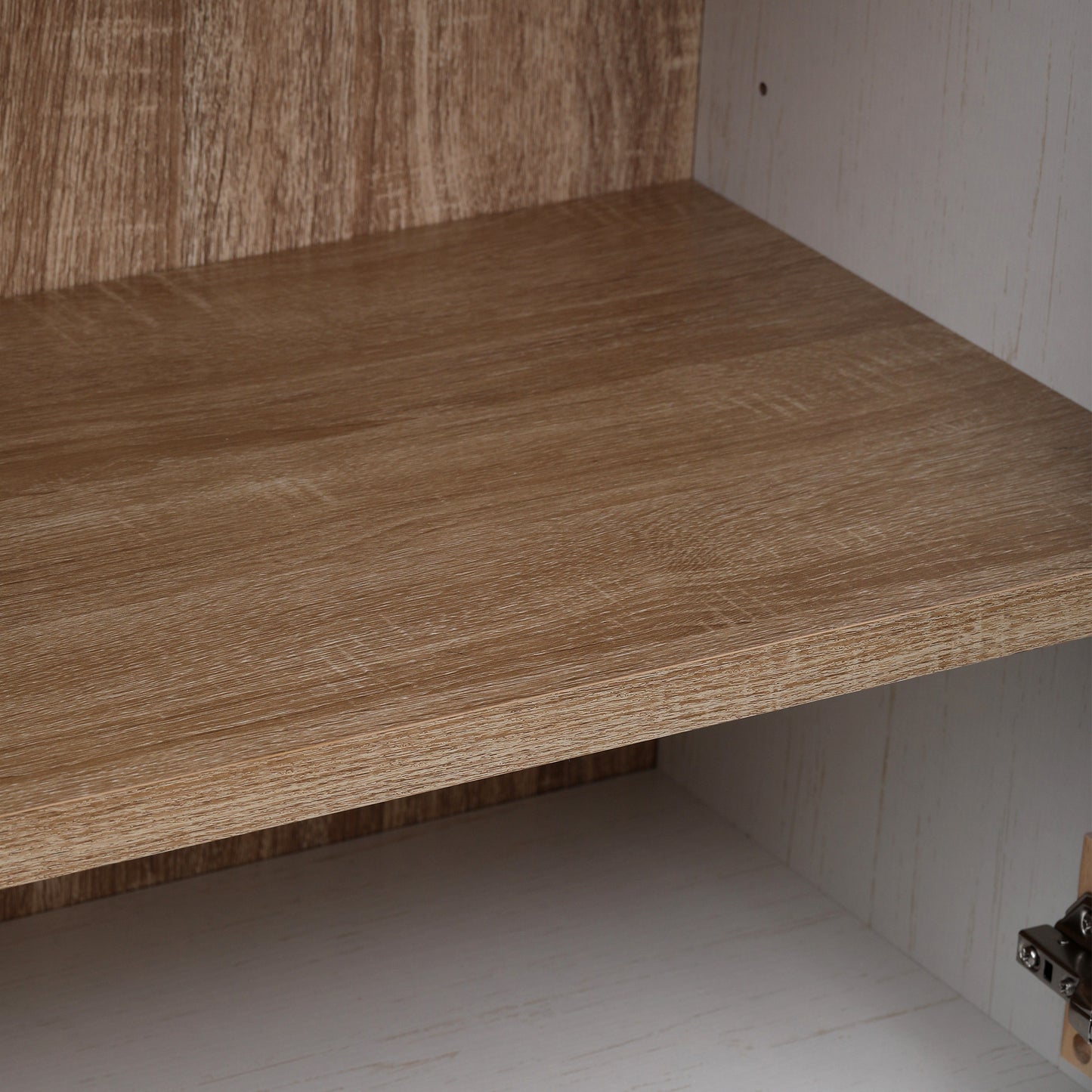 K&K 71' Tall Arched Kitchen Pantry Cabinet with 2 Large Drawers, Modern Farmhouse Kitchen Storage Cabinets with Adjustable Shelves, Glass Door, Wood Versatile Cupboard for Kitchens, Dining Room, White