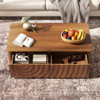 Mid Century Coffee Table with Storage and Unique Design.