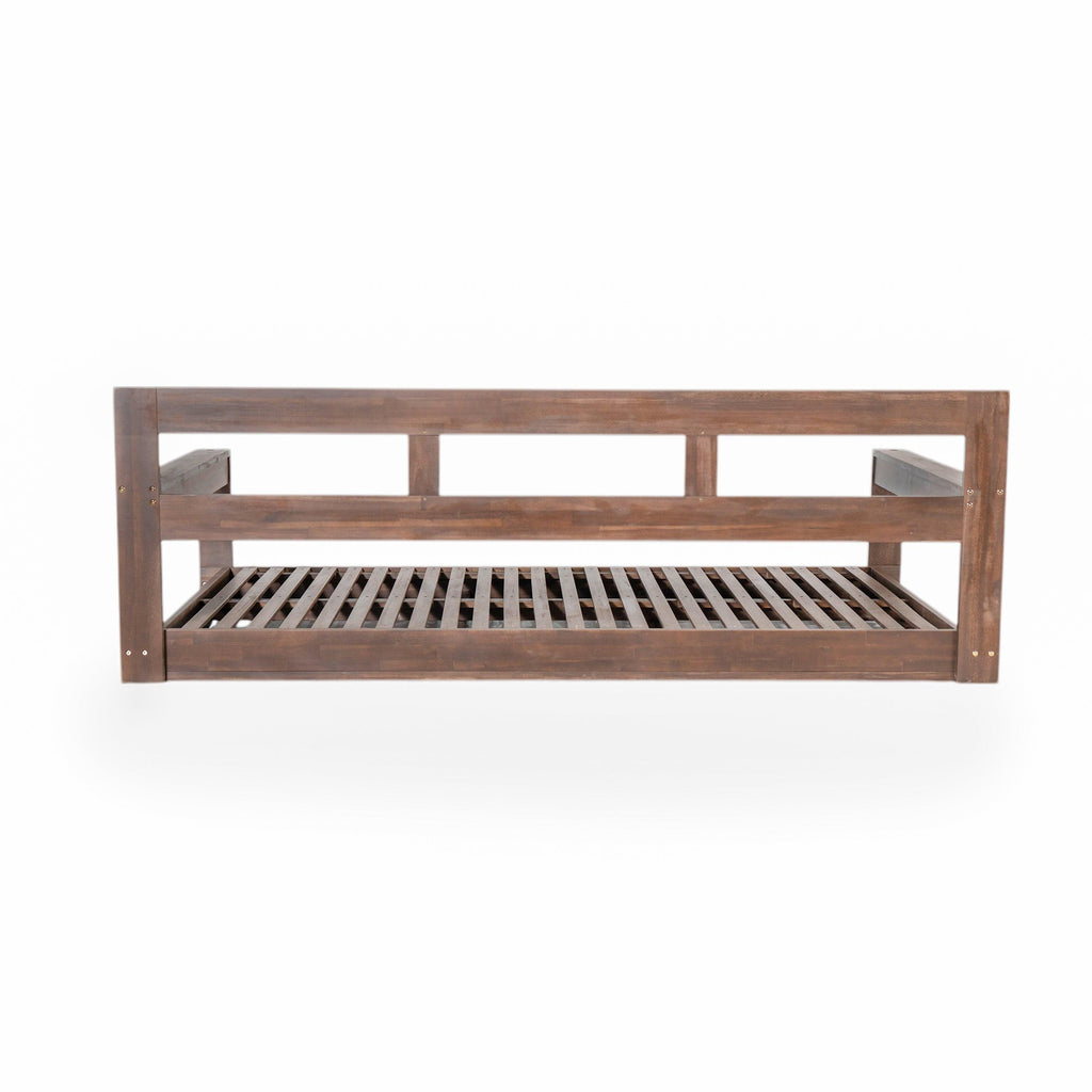 Acacia Wood Porch Swing Daybed Frame for Outdoor Relaxation.