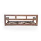 Acacia Wood Porch Swing Daybed Frame for Outdoor Relaxation.