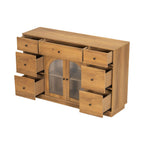 Natural Wood Storage Cabinet for Living Room and Dining.