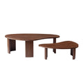2-Piece Modern Irregular Coffee Table Set for Living Room.