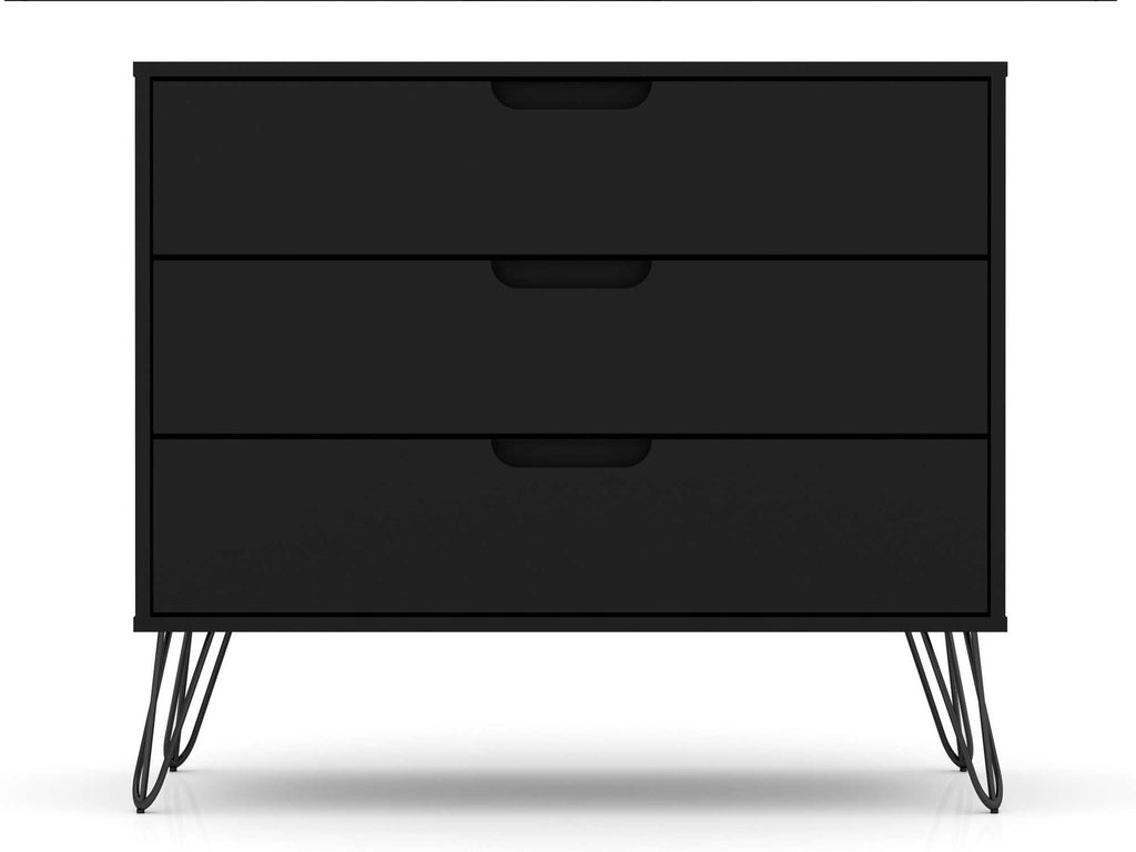 Rockefeller 35' Dresser in Black (3-Drawer)
