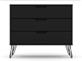 Rockefeller 35' Dresser in Black (3-Drawer)