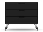 Rockefeller 35' Dresser in Black (3-Drawer)