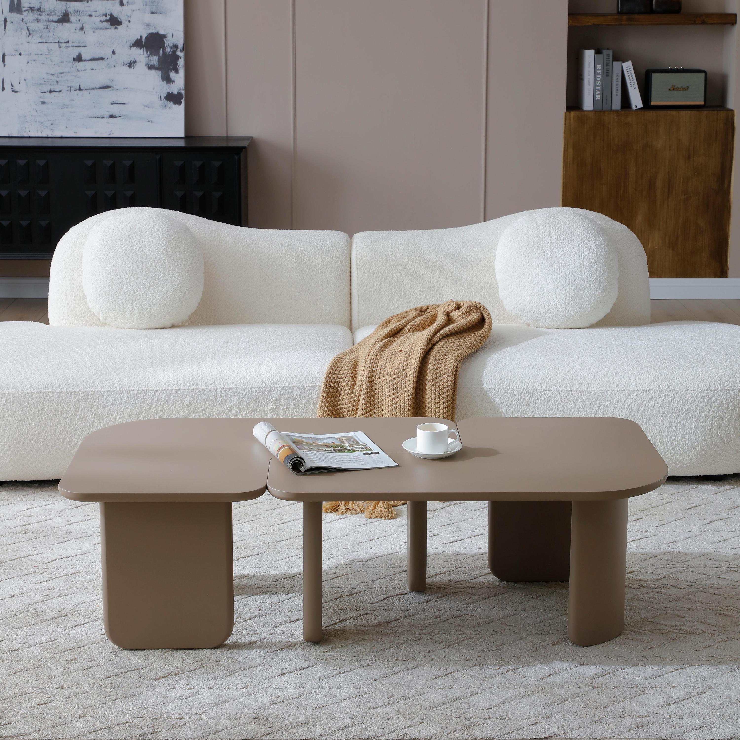 Modern Modular Coffee Table Set - Versatile Design.