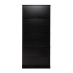 72' Modern Fluted Kitchen Pantry Cabinet with 2 Large Drawers & 8-Door Spice Rack, Freestanding Storage Organizer for Bathroom, Dining Room, Office, Entryway, Black