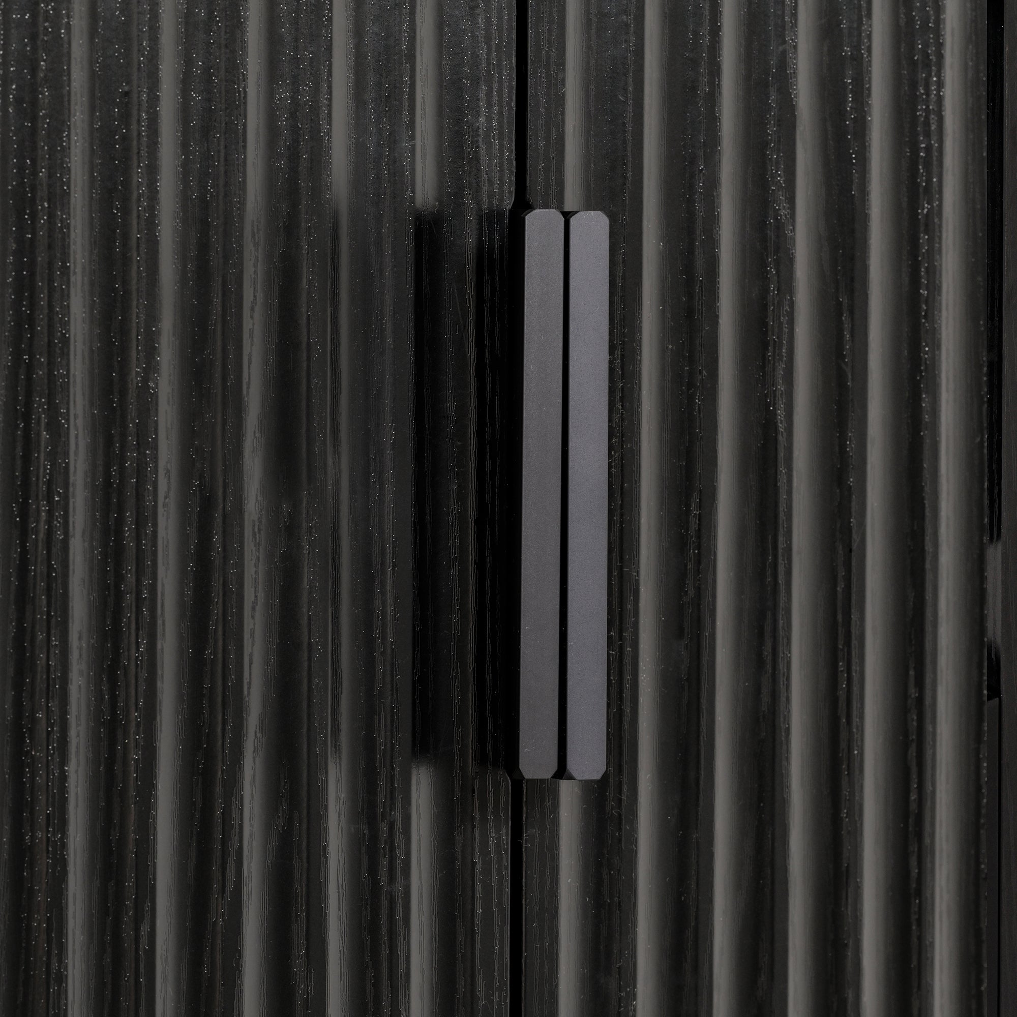 72' Modern Fluted Kitchen Pantry Cabinet with 2 Large Drawers & 8-Door Spice Rack, Freestanding Storage Organizer for Bathroom, Dining Room, Office, Entryway, Black