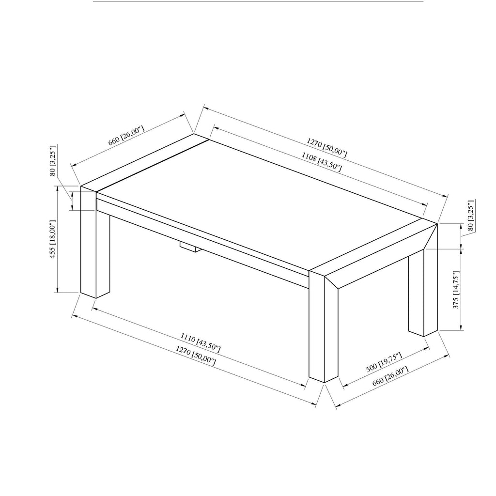 Modern Ana Beige Marble Coffee Table.