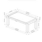 Modern Ana Beige Marble Coffee Table.