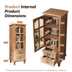 Rustic Wooden Storage Cabinet for Living Room & Bedroom.
