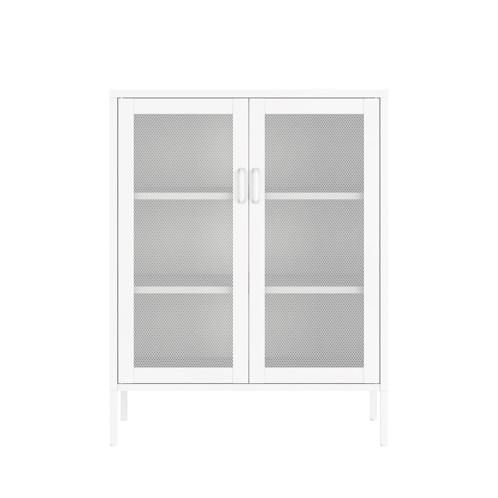 Amelia 32' Metal Accent Cabinet in White
