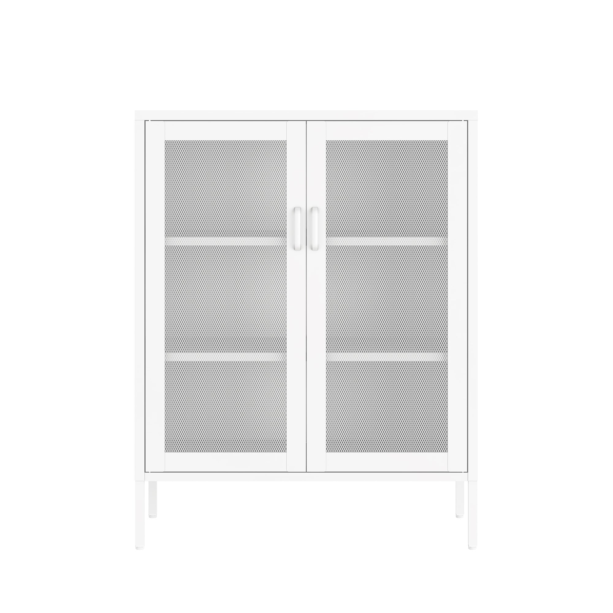 Amelia 32' Metal Accent Cabinet in White