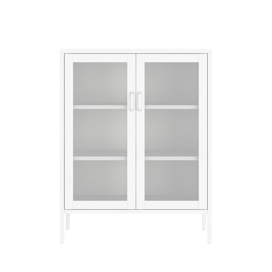 Amelia 32' Metal Accent Cabinet in White