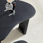 2-Piece Modern Irregular Coffee Table Set for Your Living Room.