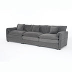 Modular Sectional Sofa in Grey - Deep Seat Comfort.