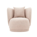 Siri Upholstered Lounge Chair in Wheat