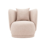 Siri Upholstered Lounge Chair in Wheat