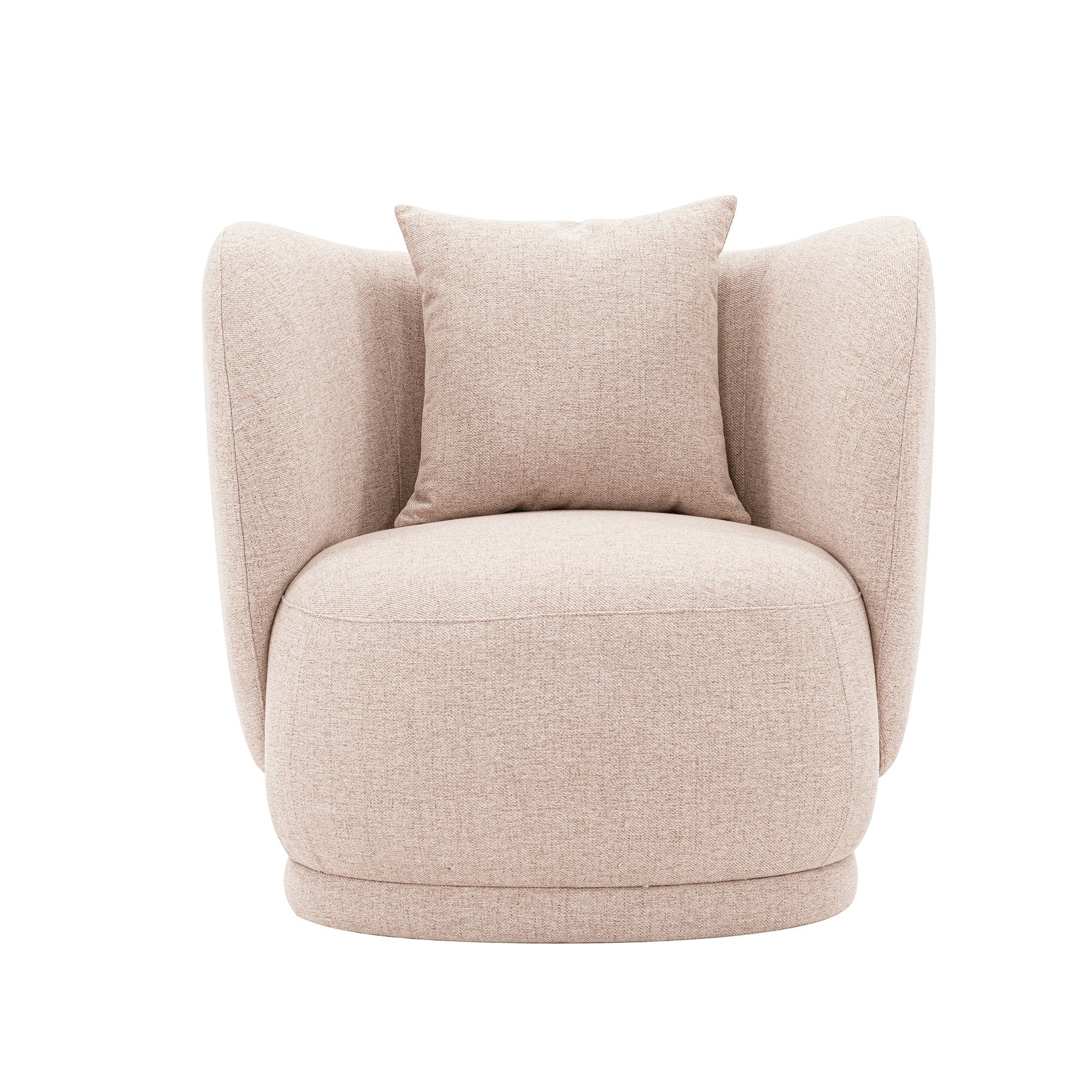 Siri Upholstered Lounge Chair in Wheat