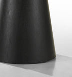 Jacopo Round Black Coffee Table - 29' with Pedestal Base.