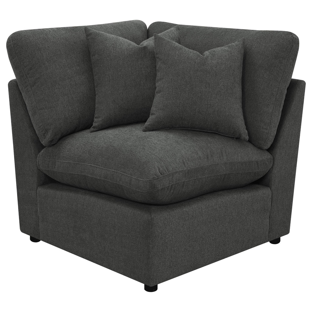 Hollander Dark Grey Modular Power Reclining Sectional.