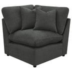 Hollander Dark Grey Modular Power Reclining Sectional.