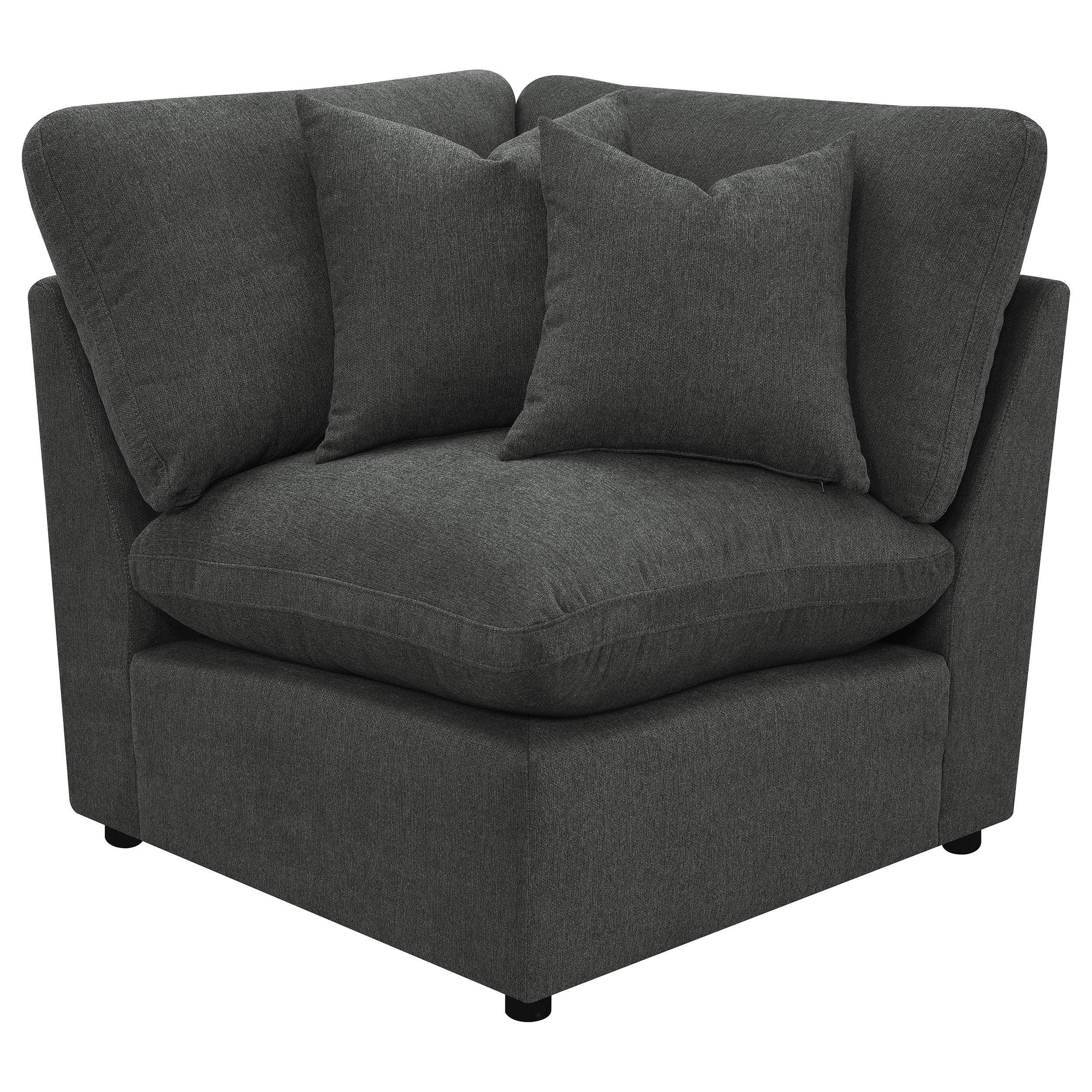 Hollander Dark Grey Modular Power Reclining Sectional.