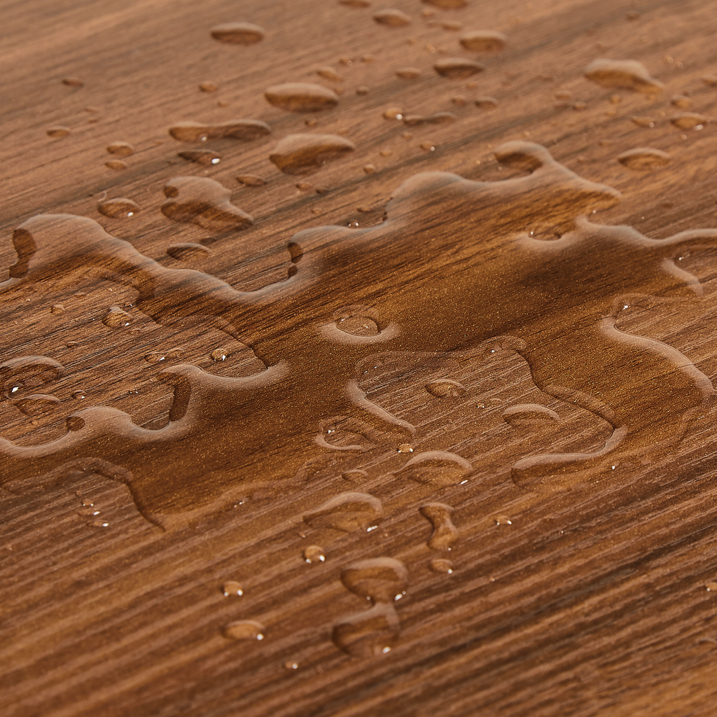 Walnut 31.5-inch Sideboard Cabinet with Curved Design.