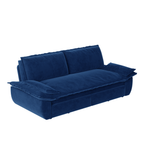73.2' Queen Pull Out Sofa Bed,3-in-1 Convertible Sleeper Sofa,Multi-Functional Velvet Loveseat Bed,Blue(Old Sku:W1885S00124)
