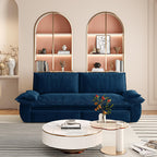 73.2' Queen Pull Out Sofa Bed,3-in-1 Convertible Sleeper Sofa,Multi-Functional Velvet Loveseat Bed,Blue(Old Sku:W1885S00124)