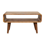 Solid Wood Open Oak-ish Media Unit.