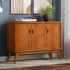 Draper Mid Century 3 Door Sideboard with Storage.