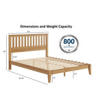 Malinda Mission Style Queen Panel Bed for Modern Spaces.