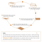 Assembly guide for Modern Modular Sofa - U-Shaped Sectional, illustrating unpacking and decompression steps for optimal setup.