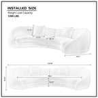 Modern Curved Sofa with Love Heart Design for Living Room.