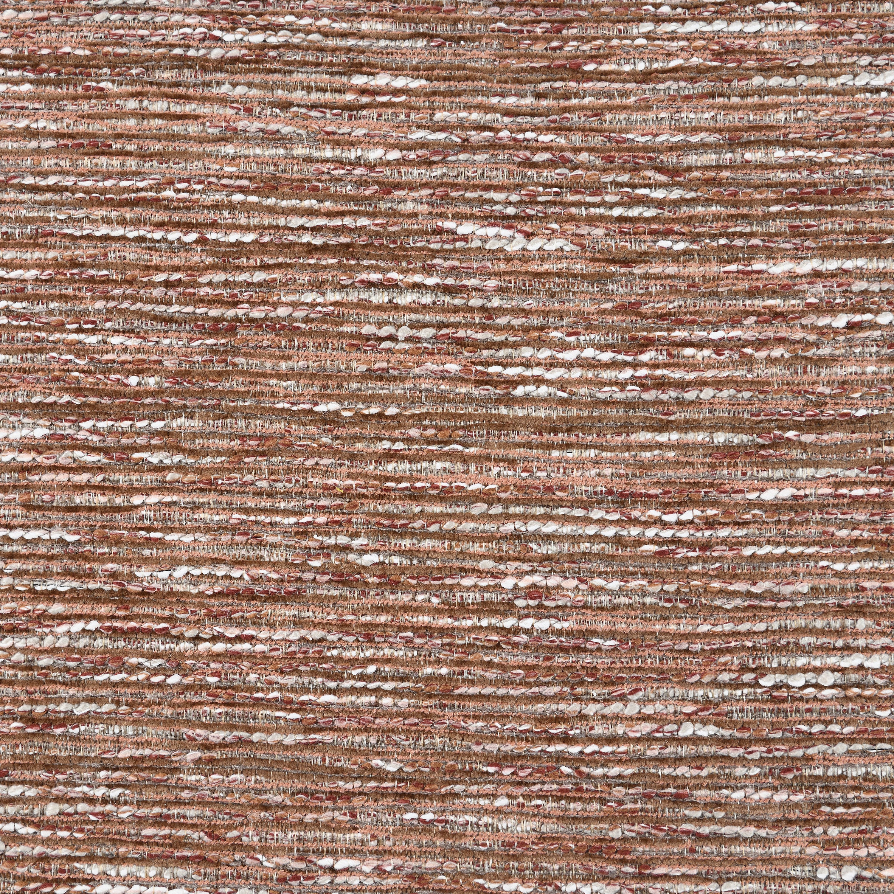 Close-up of brown chenille fabric with horizontal weave, highlighting the textured upholstery used in the Chenille Side Chairs - Set of 2.