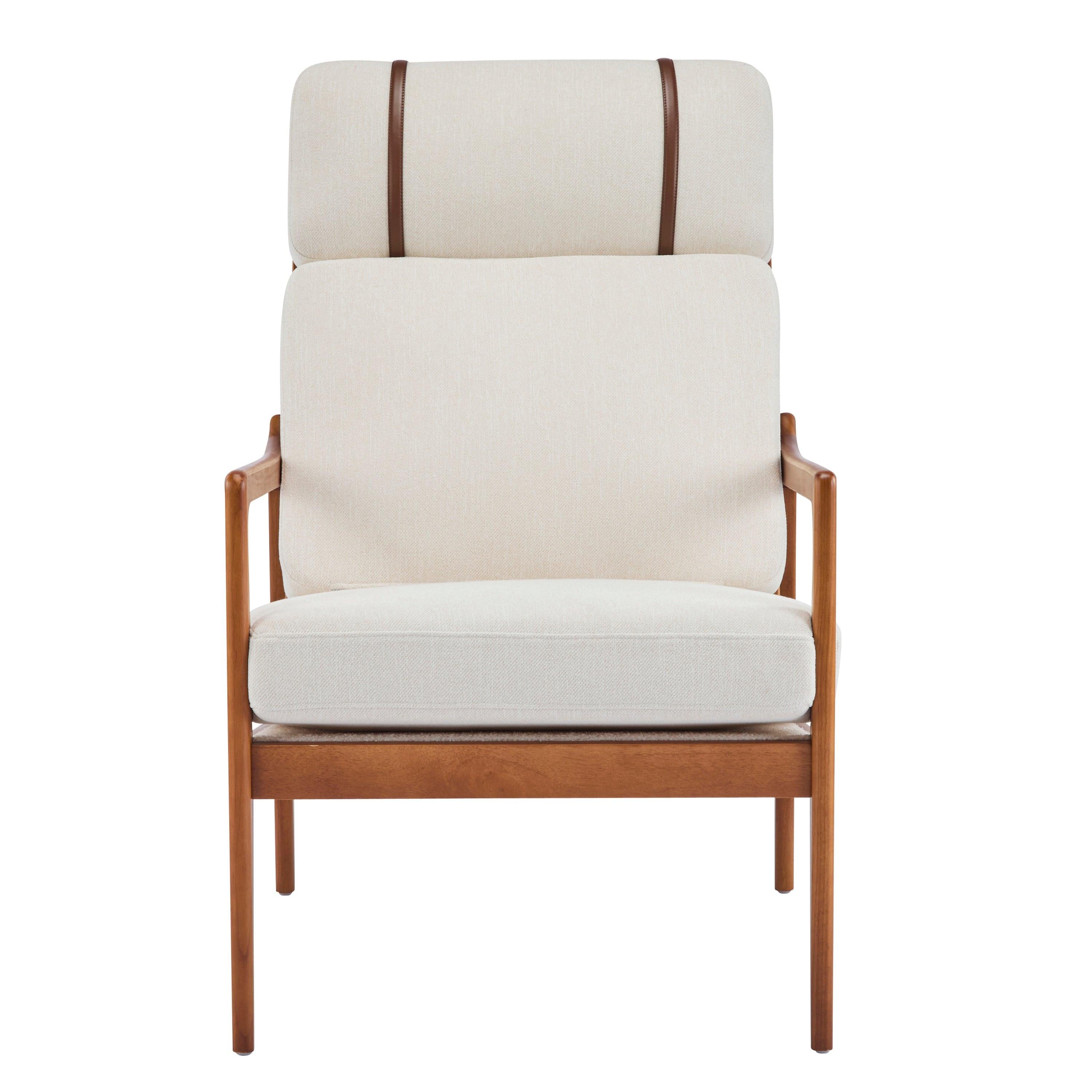 Mid Century Modern Accent Armchair for Living Room.