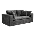 Modular Sectional Sofa in Grey - No Assembly Needed.