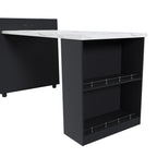 Expandable Kitchen Island with Power Outlet & Storage.
