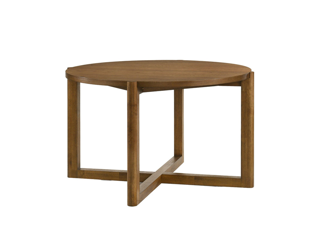 Andrew 5-Piece Round Dining Set - Mid-Century Modern Design.