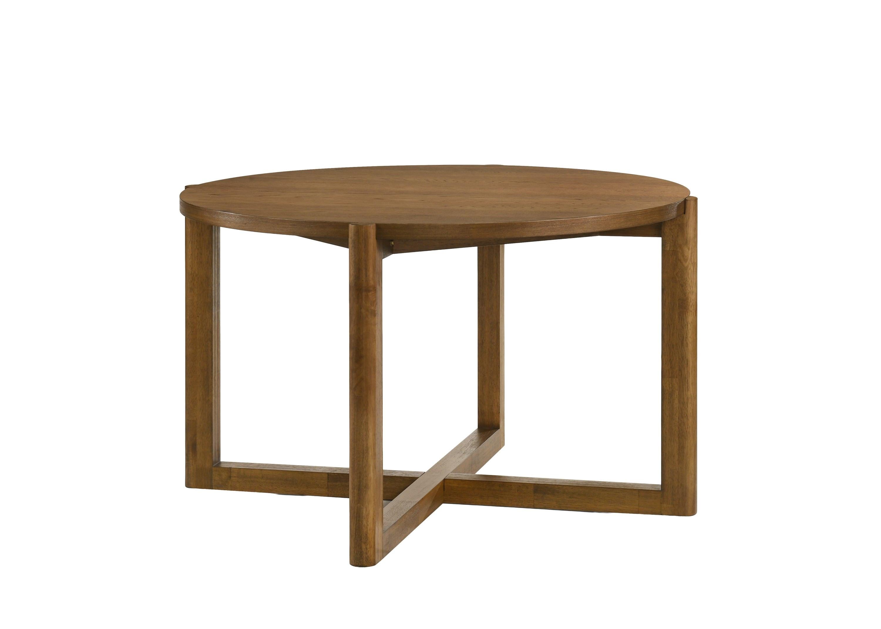 Andrew 5-Piece Round Dining Set - Mid-Century Modern Design.