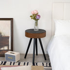 15.7-inch Round Side Table for Compact Spaces.