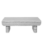 Mid Century Modern Coffee Table with Grey Wood Texture.