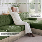 Pet-Friendly Velvet Sectional Sofa for Living Rooms.