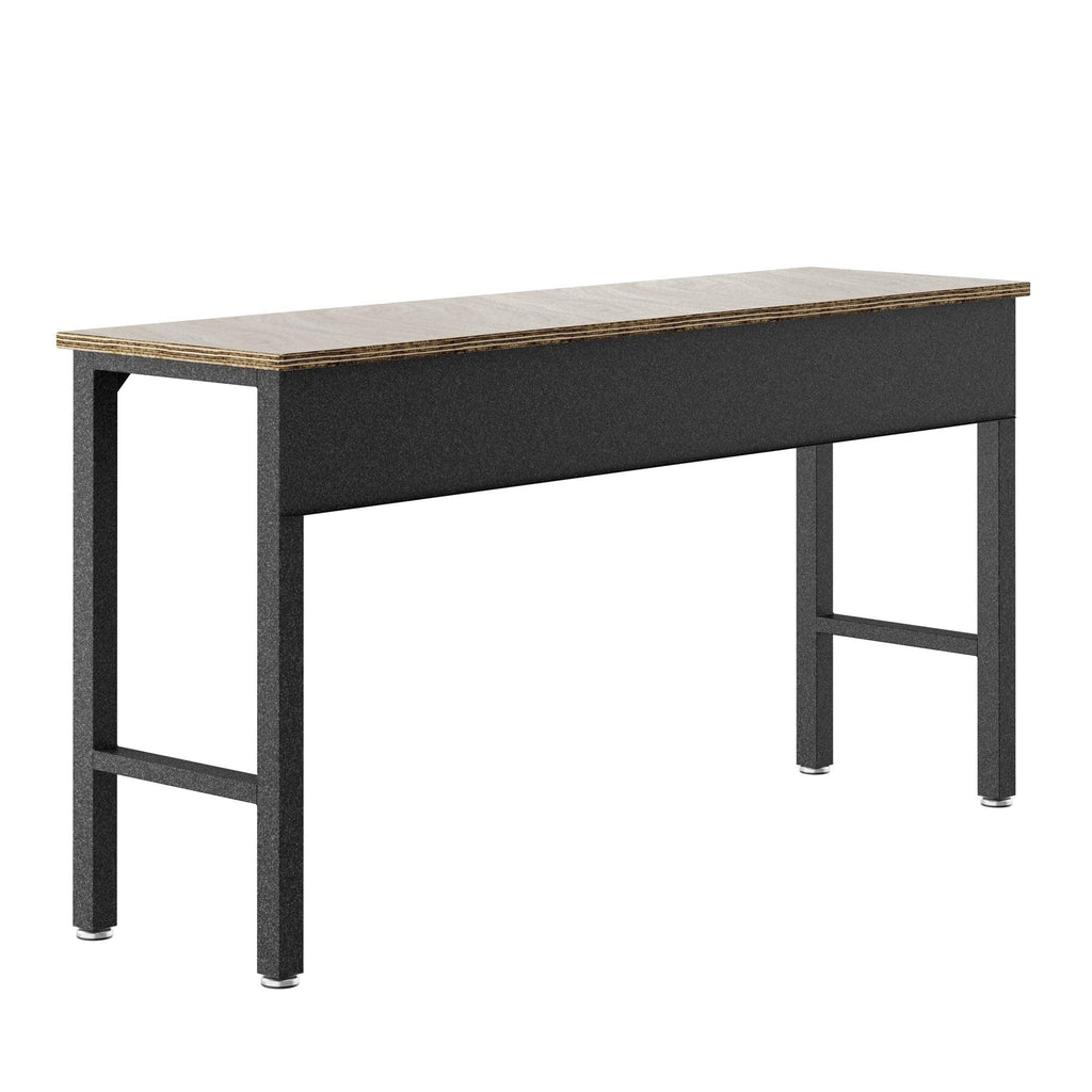 Dark Gray Metal Garage Table | Durable Workspace Solution.