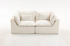 Oversized Modular Sectional Sofa with Ottoman for Living Room.