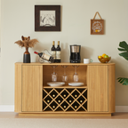 Modern Sideboard with Wine Storage and Glassware Holder