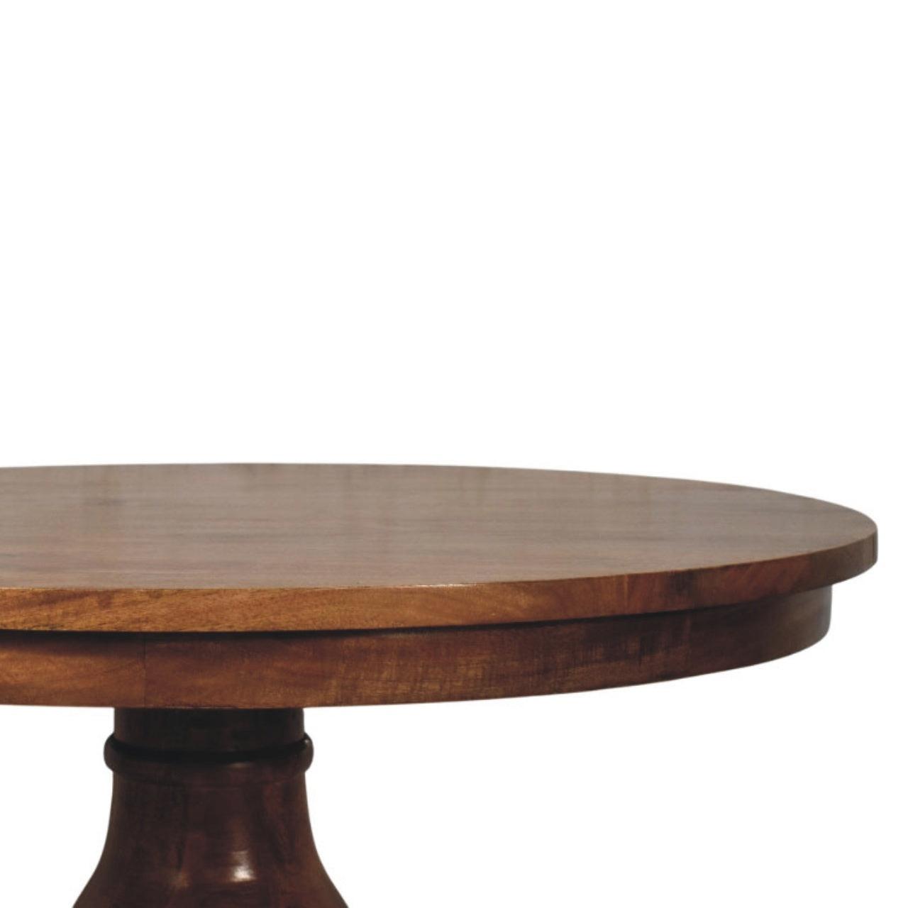 Solid Wood Round Dining Table - Belmont by Artisan Furniture.
