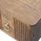 Solid Wood Aurelia Wall Bedside Table for Bedroom.