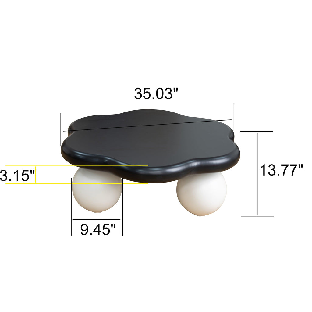 35' Cloud Shaped Coffee Table for Small Apartments.